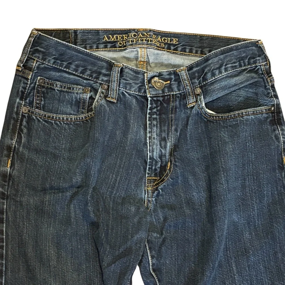 American Eagle Outfitters Jeans 32” x 32” Dark Blue Denim Relaxed 100% Cotton